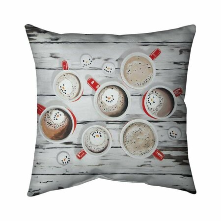 FONDO 26 x 26 in. Holiday Hot Chocolate-Double Sided Print Indoor Pillow FO2781967